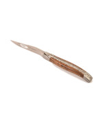 Laguiole en Aubrac 12cm pistache - double platines - mat