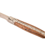 Laguiole en Aubrac 12cm pistache - double platines - mat