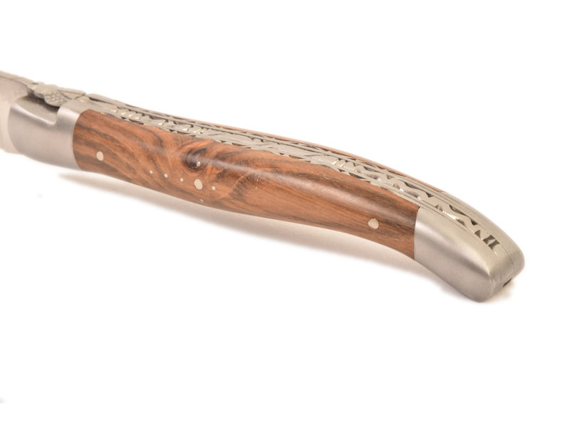 Laguiole en Aubrac 12cm pistache - double platines - mat