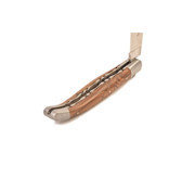 Laguiole en Aubrac 12cm pistache - double platines - mat