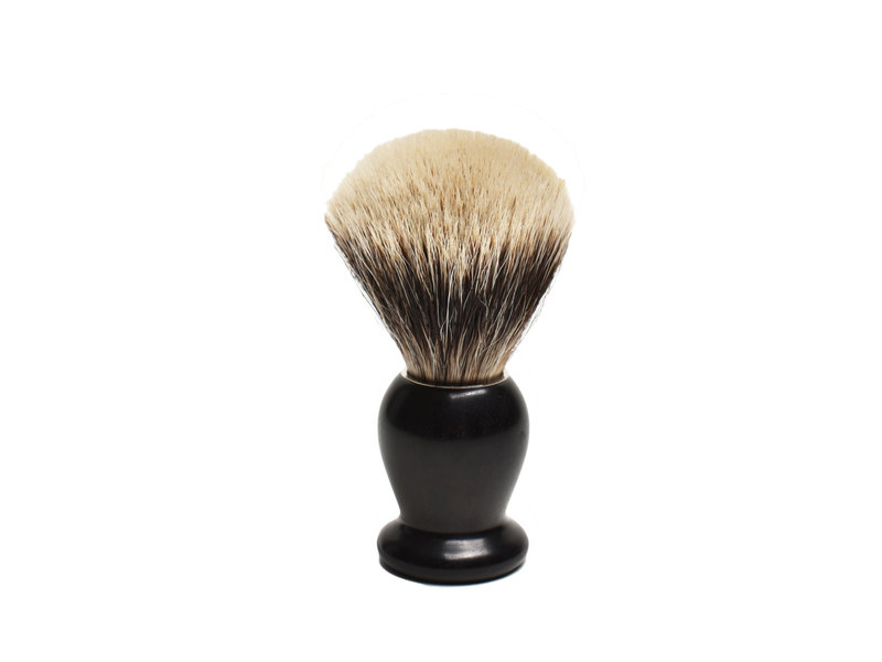 Gentleman Barbier Silvertip kwast Ebbenhout nr. 14