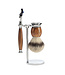 Muhle Sophist scheerset in ironwood - Gillette® Fusion5™ - kwast silvertip fibre
