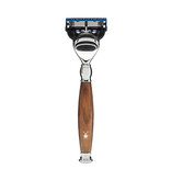 Muhle Sophist scheerset in ironwood - Gillette® Fusion5™ - kwast silvertip fibre