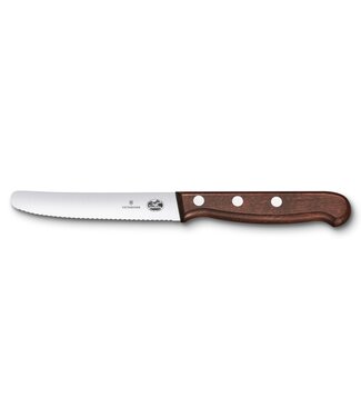 Victorinox tafelmes gekarteld  met houten heft - 11cm
