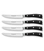Wusthof Classic Ikon steakmessen zwart 4 stuks