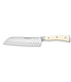 Wusthof Classic Ikon wit santoku met kuiltjes 17cm