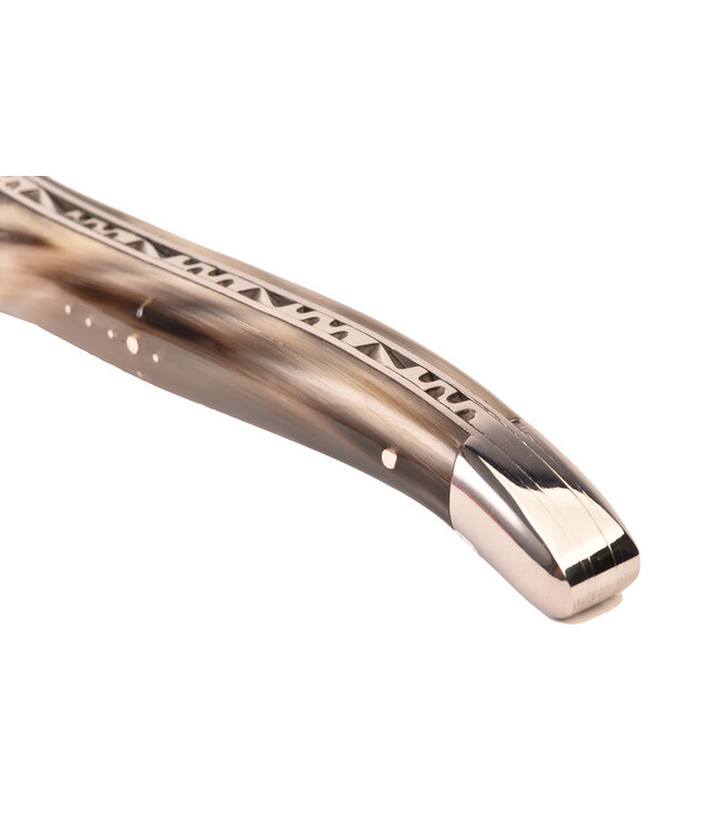 Laguiole en Aubrac 12cm punthoorn - glanzend