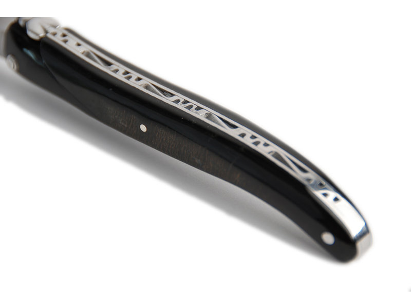 Laguiole en Aubrac 12 cm croute de buffle - plein manche - glanzend