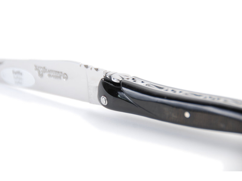 Laguiole en Aubrac 12 cm croute de buffle - plein manche - glanzend