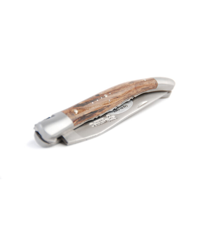 Laguiole en Aubrac 12cm wijnrankhout - double platines - mat