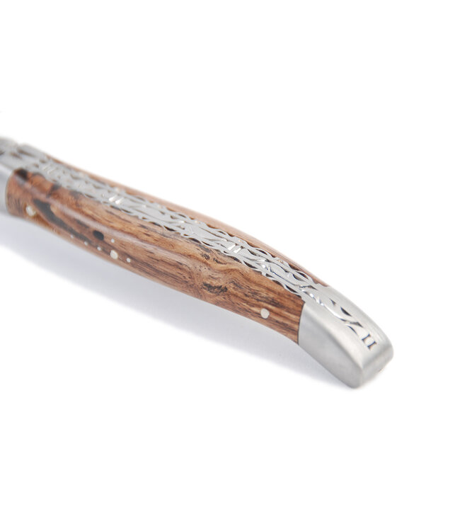Laguiole en Aubrac 12cm wijnrankhout - double platines - mat