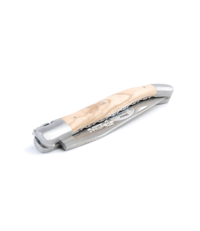 Laguiole en Aubrac 12cm olijfhout - double platines - mat