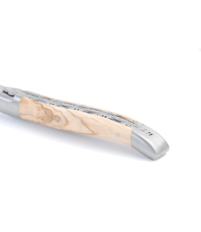 Laguiole en Aubrac 12cm olijfhout - double platines - mat