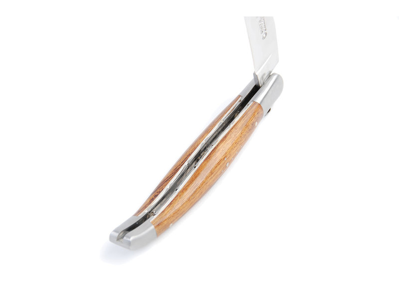 Laguiole en Aubrac 12cm bois de fer - platines guillochées - mat