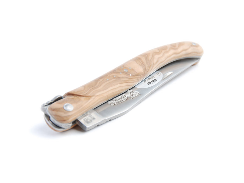 Laguiole en Aubrac 12cm olijfhout - plein manche - mat