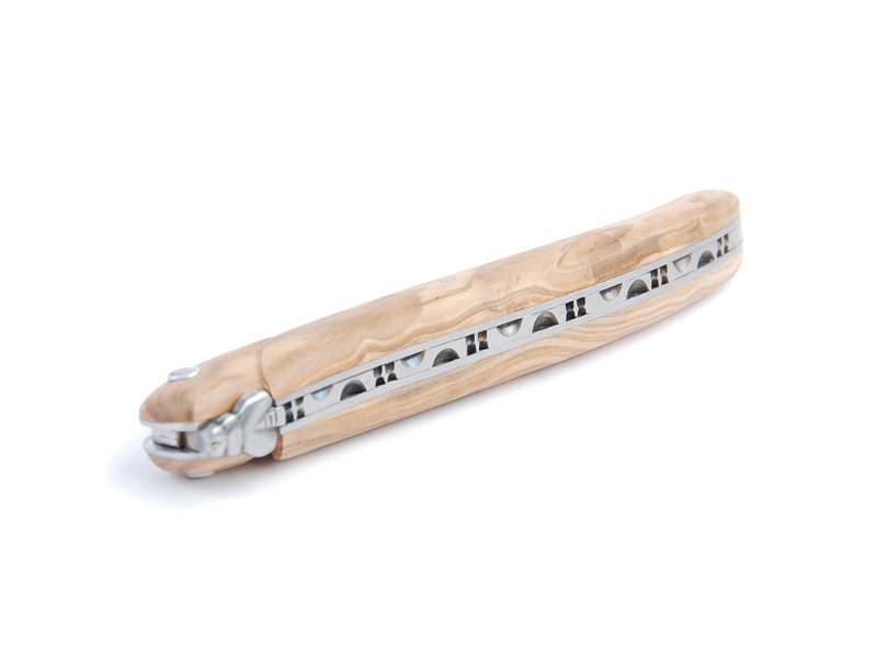 Laguiole en Aubrac 12cm olijfhout - plein manche - mat