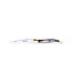 Laguiole en Aubrac 11cm geperste hoorn - messing eindstukken - glanzend