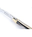 Laguiole en Aubrac 11cm geperste hoorn - messing eindstukken - glanzend