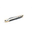 Laguiole en Aubrac 11cm geperste hoorn - messing eindstukken - glanzend