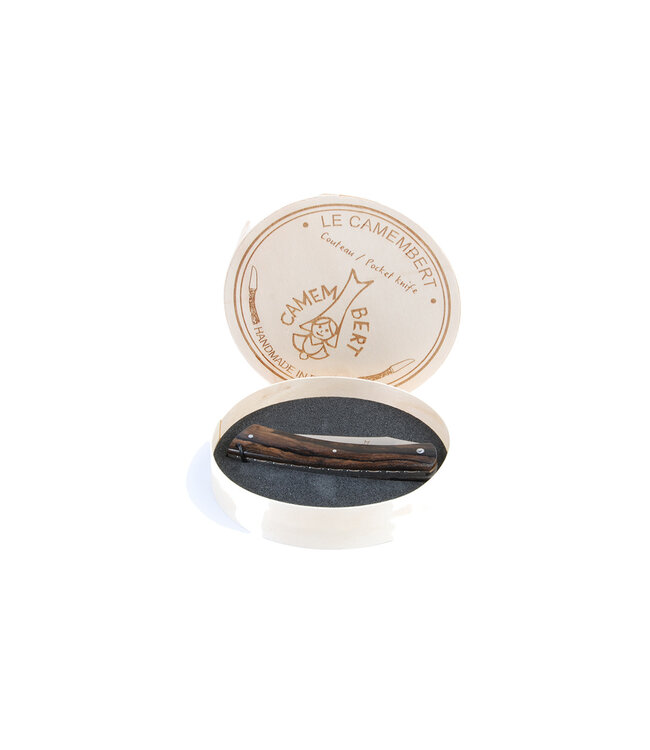 Camembert 11cm ziricote - platines guillochées