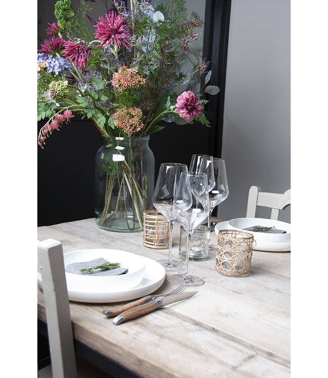 Laguiole en Aubrac 2 steakmessen en 2 vorken olijfhout