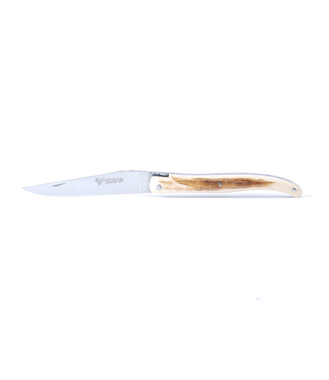 Laguiole en Aubrac Belle Pièce - 12cm mammoetivoor korst - plein manche - mat