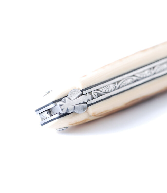 Laguiole en Aubrac Belle Pièce - 12cm mammoetivoor korst - plein manche - mat