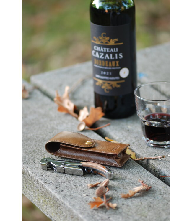 Pulltex Pulltap's Classic Toledo kurkentrekker - rosewood - lederen hoes