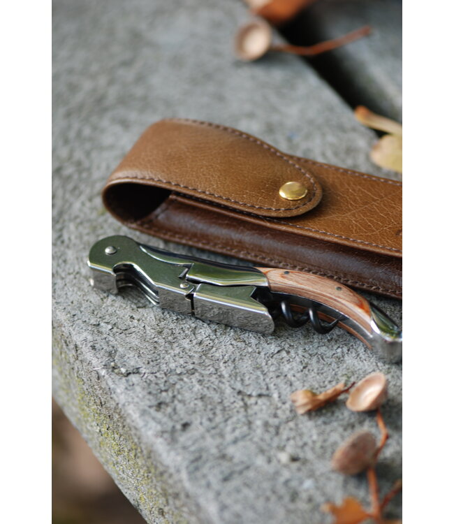 Pulltex Pulltap's Classic Toledo kurkentrekker - rosewood - lederen hoes