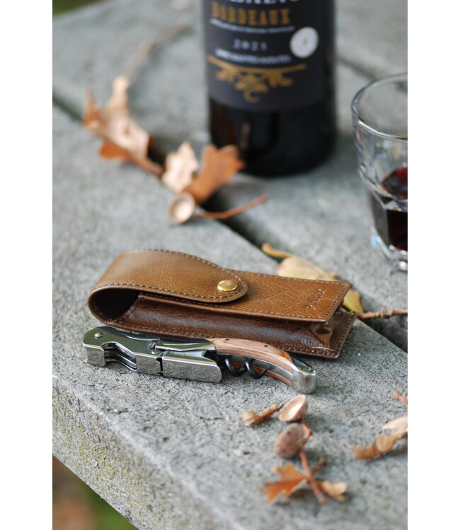 Pulltex Pulltap's Classic Toledo kurkentrekker - rosewood - lederen hoes