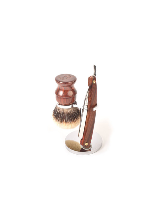 De Messenwinkel Shavette scheerset cocobolo