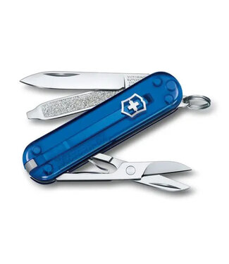 Victorinox Classic SD - transparant blauw