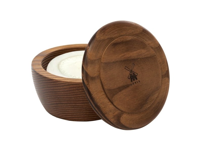 Muhle scheerzeep in mooie houten scheerkom - Sandalwood - 65gram