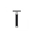 Muhle Traditional scheerset in zwart metaal - safety razor - silvertip dassenhaar