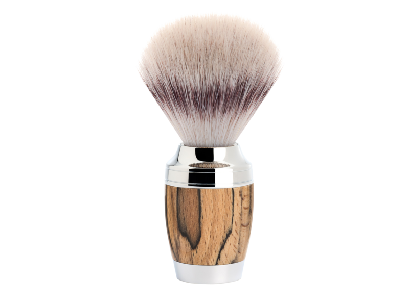 Muhle Stylo scheerset in beuk - safety razor - kwast silvertip dassenhaar