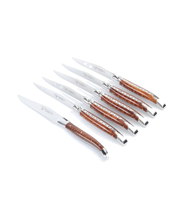 Laguiole en Aubrac 6 steakmessen amourette