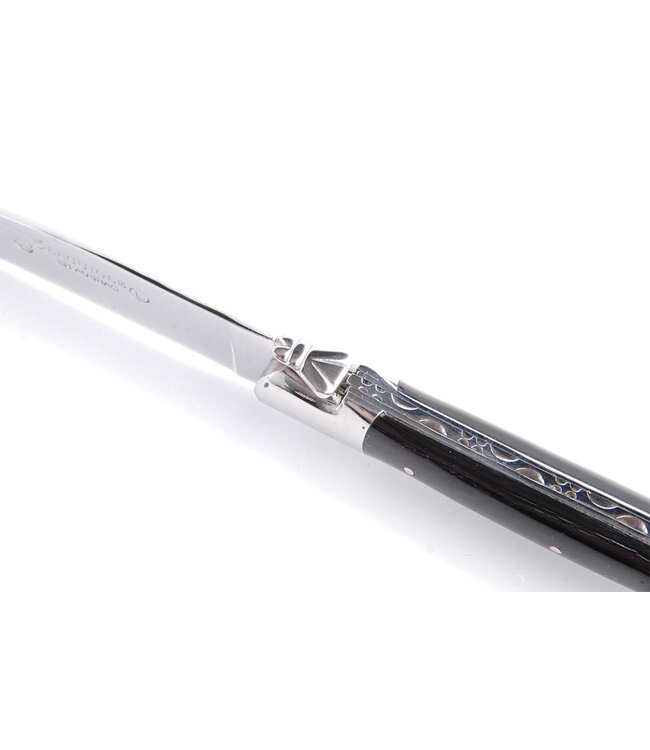 Laguiole en Aubrac 6 steakmessen corne presée - glanzend