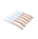 Laguiole en Aubrac 6 steakmessen ecir - olijfhout