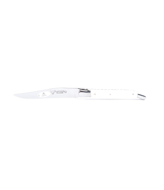 Laguiole en Aubrac 6 steakmessen hoorn variaties - glanzend