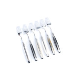 Laguiole en Aubrac 6 vorken hoorn variaties - glanzend