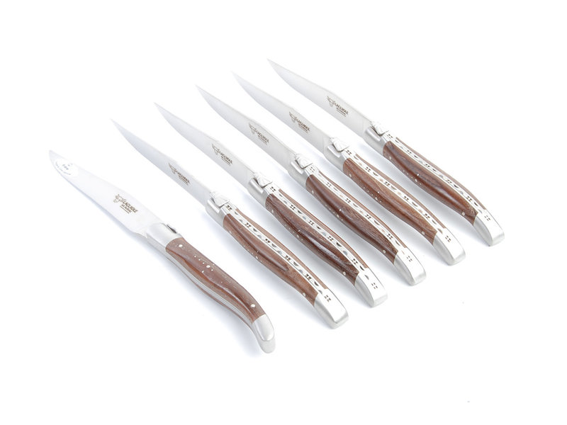 Laguiole en Aubrac 6 steakmessen frêne