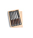 Laguiole en Aubrac 6 steakmessen as - mat