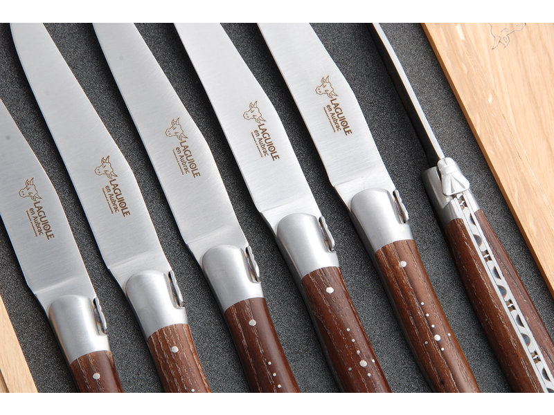 Laguiole en Aubrac 6 steakmessen frêne
