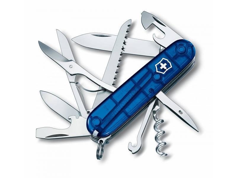 Victorinox Huntsman - transparant blauw