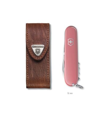 Victorinox opbergtasje bruin leder