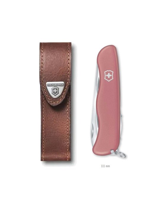 Victorinox opbergtasje bruin leder