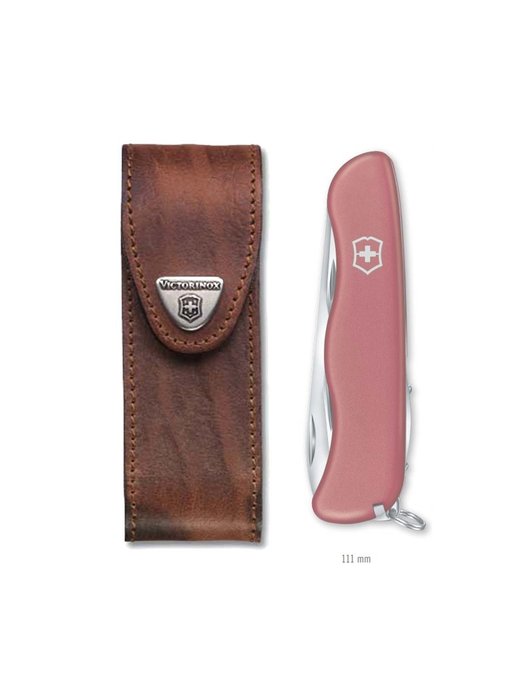 Victorinox opbergtasje bruin leder