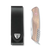 Victorinox opbergtasje zwart leder - voor Ranger Wood