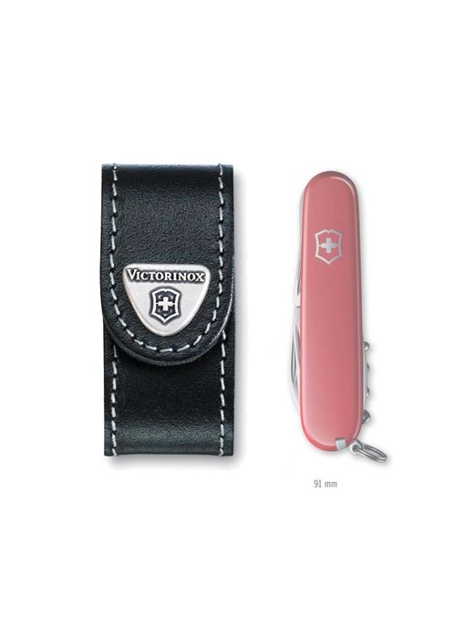 Victorinox opbergtasje zwart leder