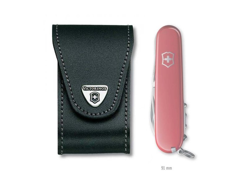 Victorinox opbergtasje zwart leder